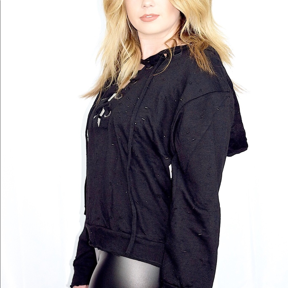 Blacks Lace me Up Warm-Up hoodie